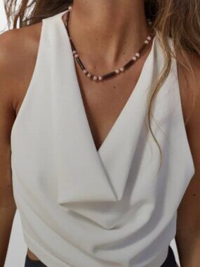 Zara Flowy Neckline Top